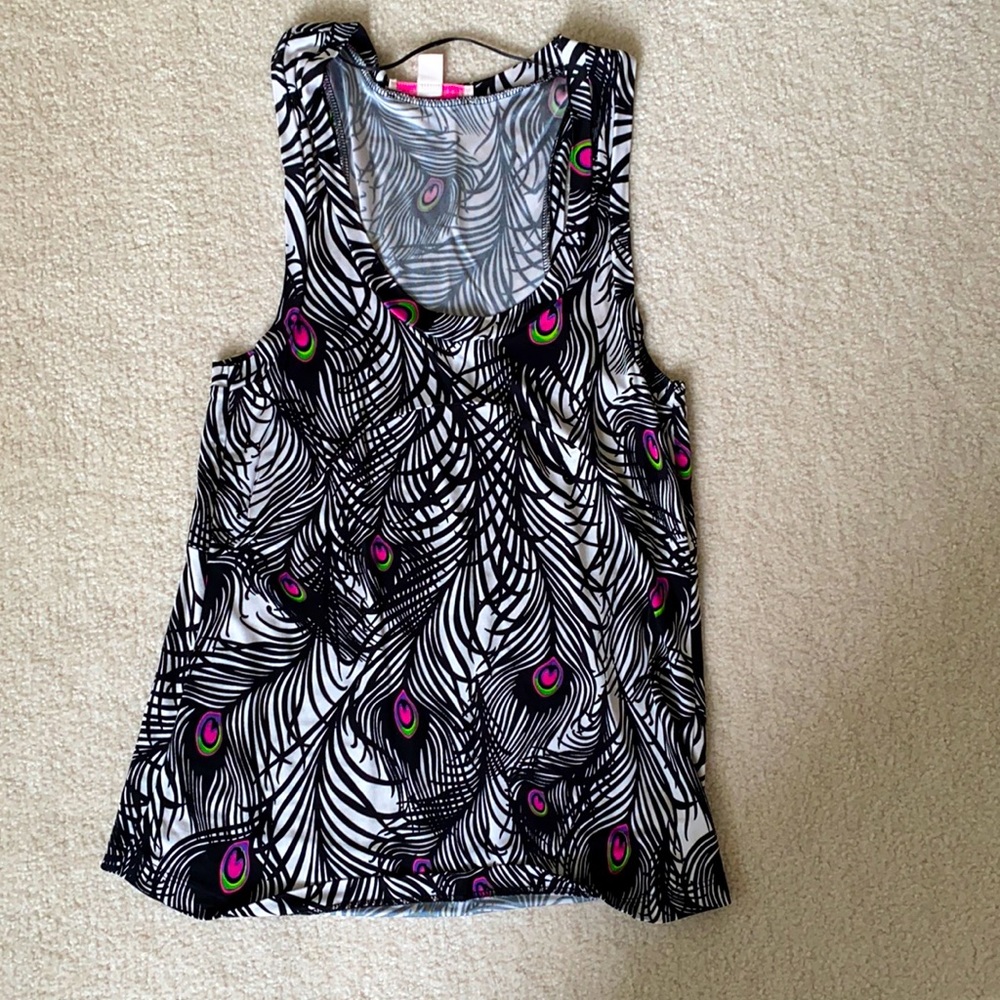 New Matthew Williamson x H&M peacock tank top XS